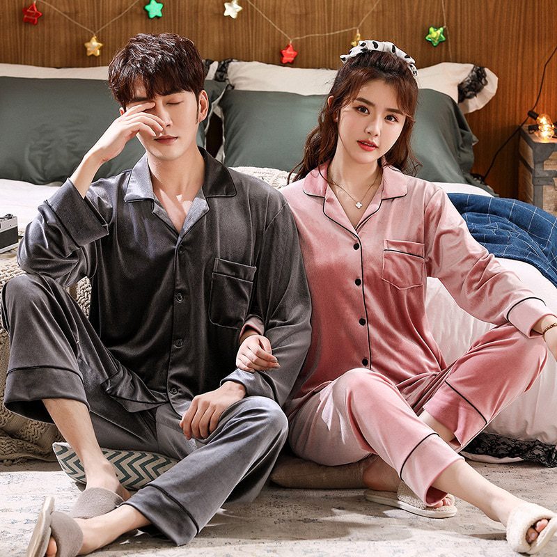 Mẫu Pijama đôi Hàn Quốc chất liệu lạ mắt, ấn tượng