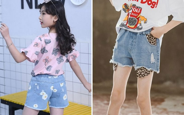 Phối áo kiểu với quần short jeans đẹp mắt