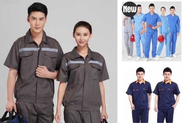 Trang phục của công nhân cơ khí thiết kế áo ngắn tay