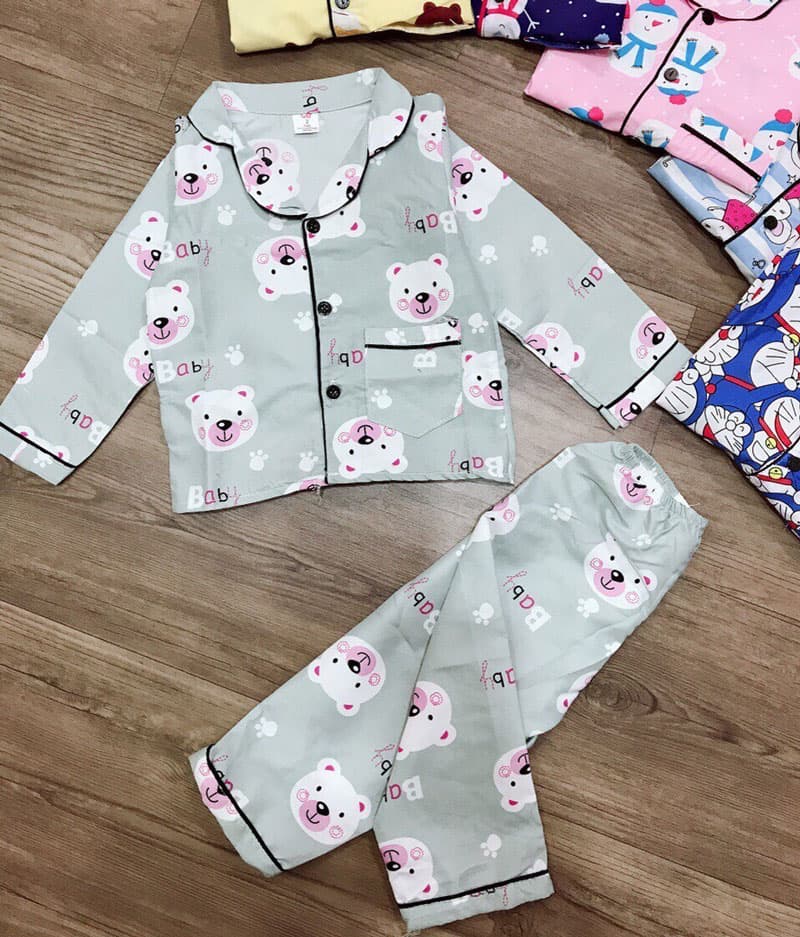 Đồ bộ pijama trẻ em dài tay