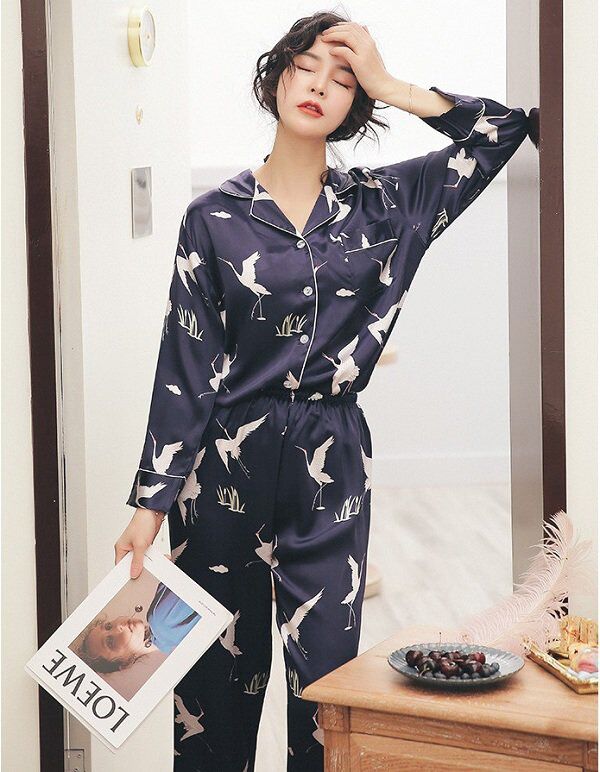 Đồ ngủ pijama nữ màu tím