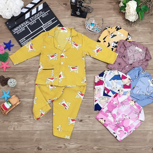 Mẫu pijama little size họa tiết đáng yêu