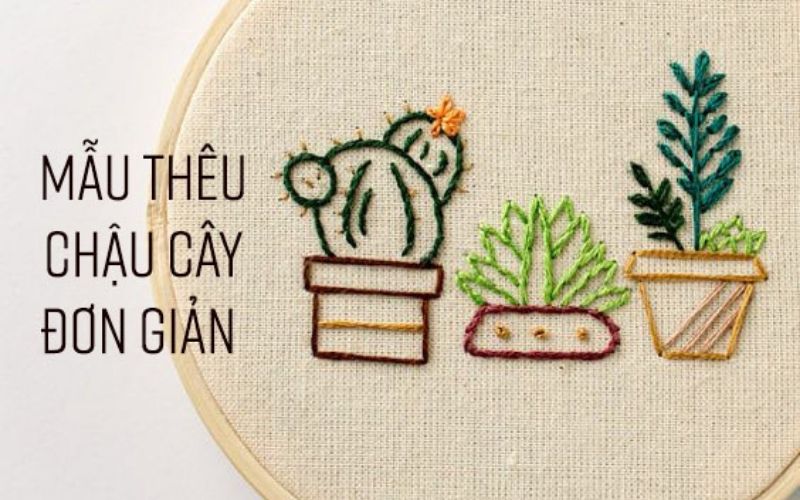 Các mẫu thêu tay đơn giản cho người mới