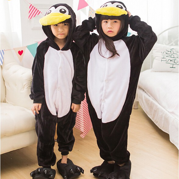 Đồ Pijama couple chim cánh cụt dễ thương cho bé